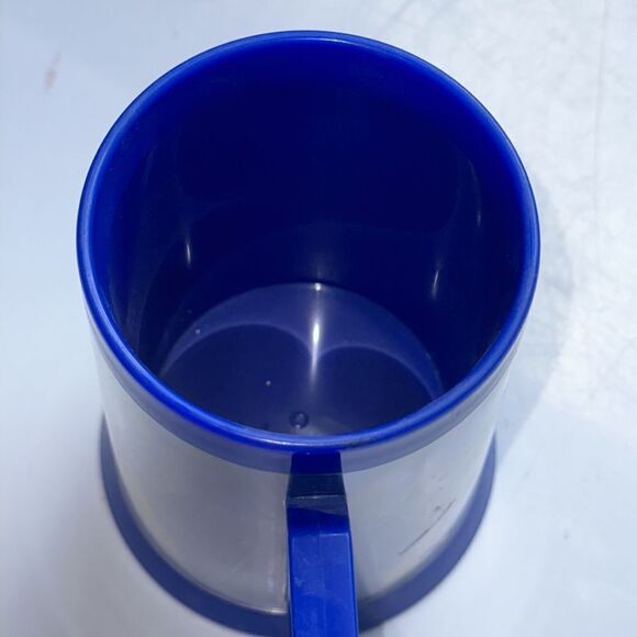 Vintage 1988 Camel 75th Birthday Thermo Serv blue plastic mug - Picture 5 of 6